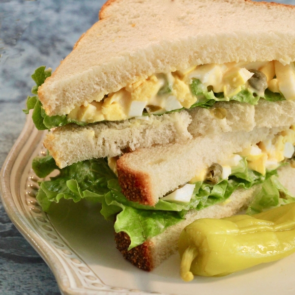 Pickled Egg Salad Sandwich