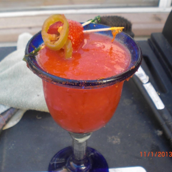 Ultimate Frozen Strawberry Jalapeno Margarita