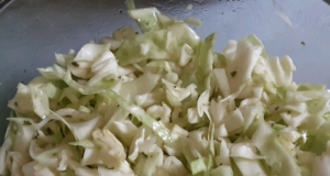 Cabbage Salad with Lemon-Garlic Dressing