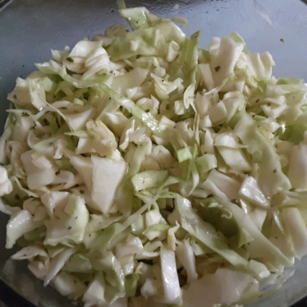 Cabbage Salad with Lemon-Garlic Dressing