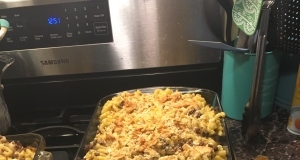 Cheesy Macaroni and Hamburger Casserole