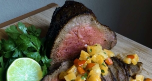 Oven-Roasted Tri-Tip with Apricot and Pineapple Salsa
