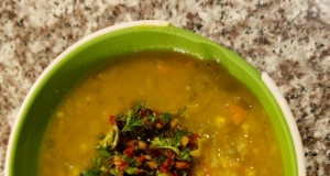 Split Pea Soup with Sun-Dried Tomato Gremolata