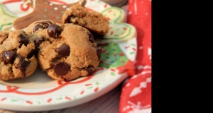 Chewy Hollow Chocolate Peanut Butter Cookies