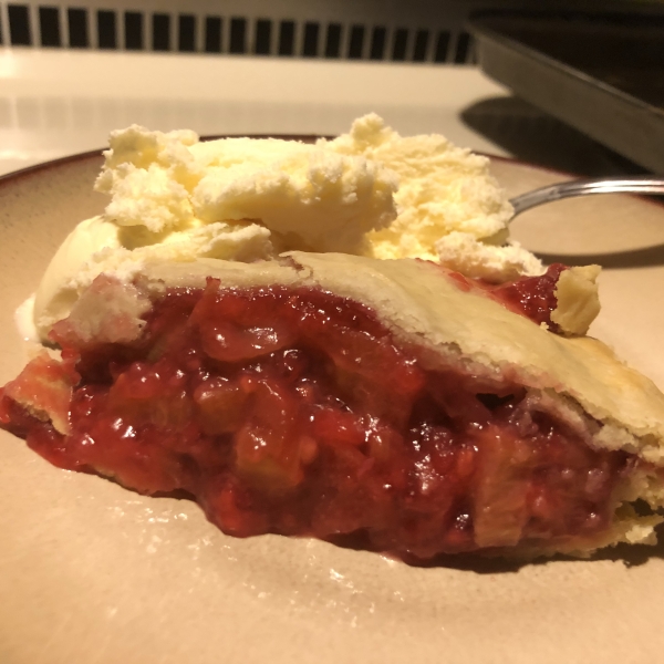 Teenie's Accidental Rhubarb-Raspberry Pie