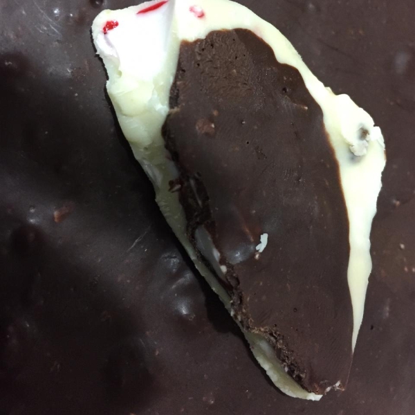 Chocolate-Dipped Peppermint Bark