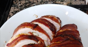 Bacon Wrapped Turkey Breast Stuffed with Spinach and Feta