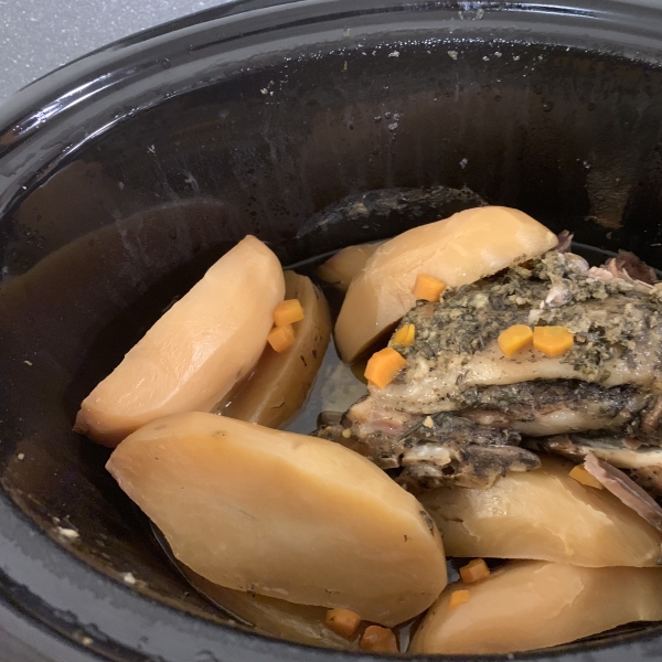 Slow Cooker Leg of Lamb