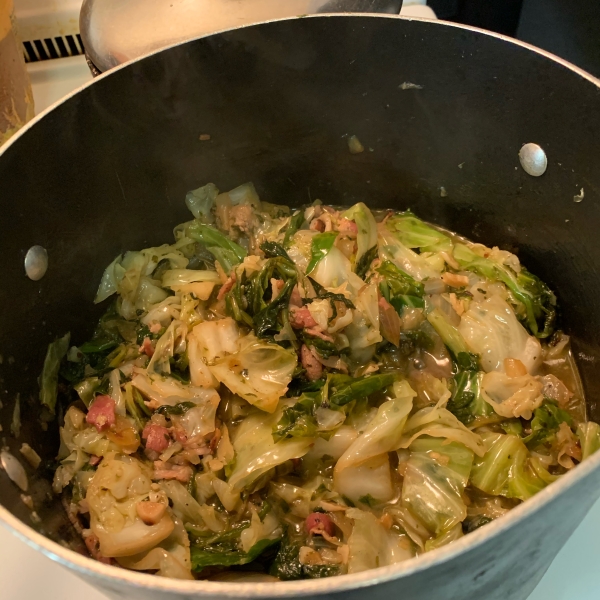 Smothered Collard Greens and Cabbage