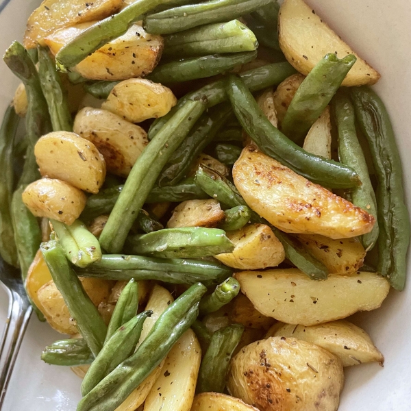 Roasted Green Beans and Baby Red Potatoes