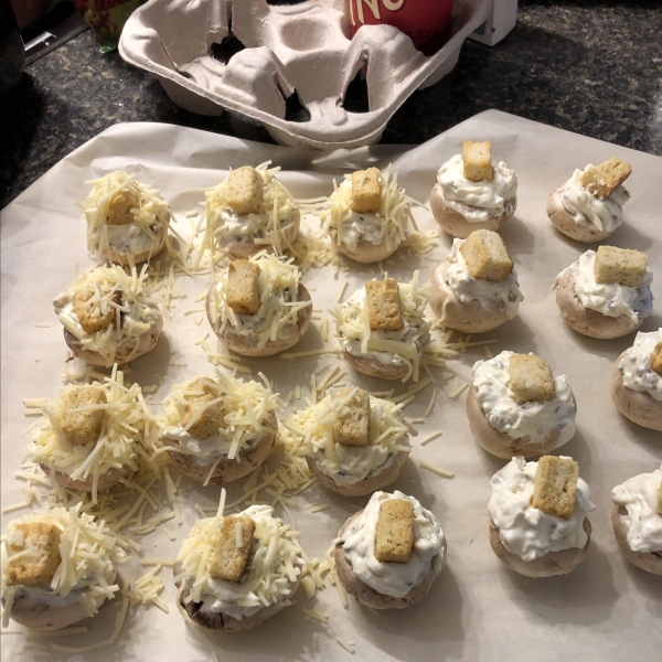 Artichoke Stuffed Mushrooms