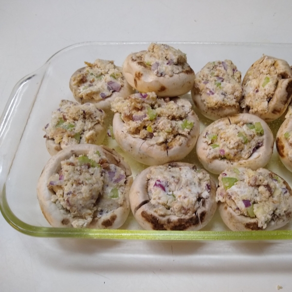 Artichoke Stuffed Mushrooms