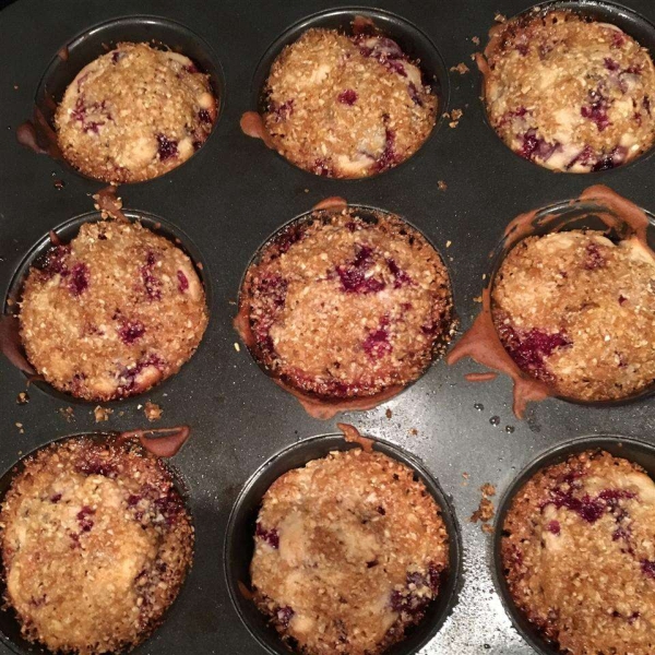 Gluten-Free Cherry Cobbler Muffins