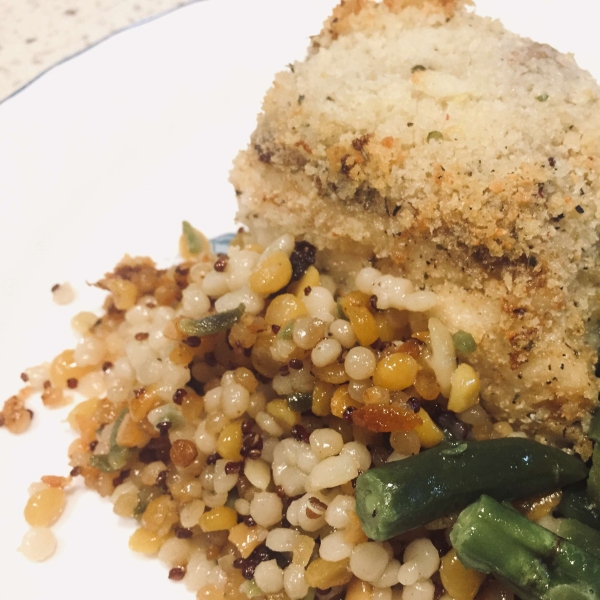 Pan-Seared and Crusted Ling Cod