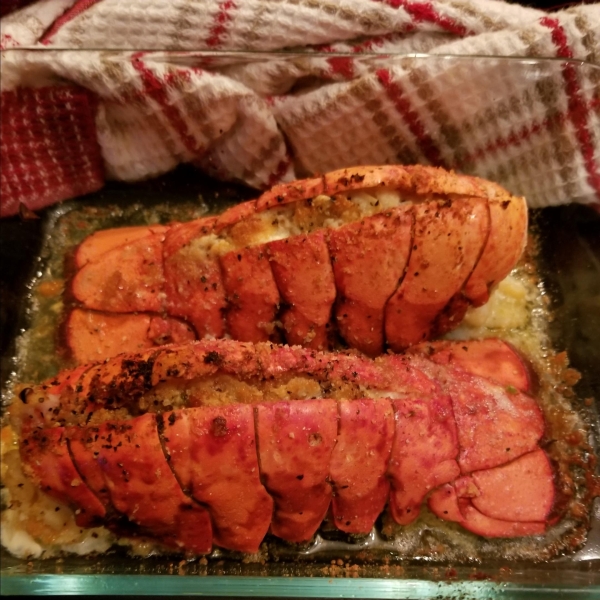 Easy Baked Stuffed Lobster Tails