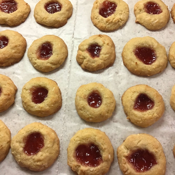 Coconut Raspberry Cookies