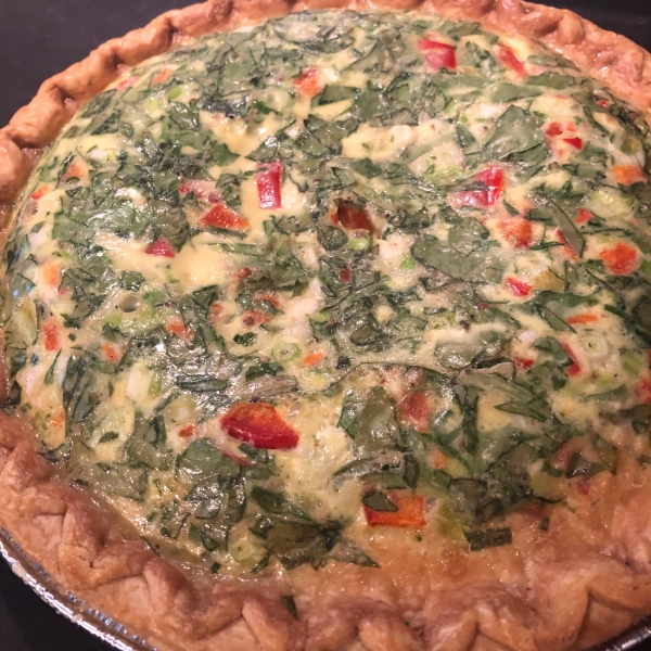 Feta Veggie Quiche