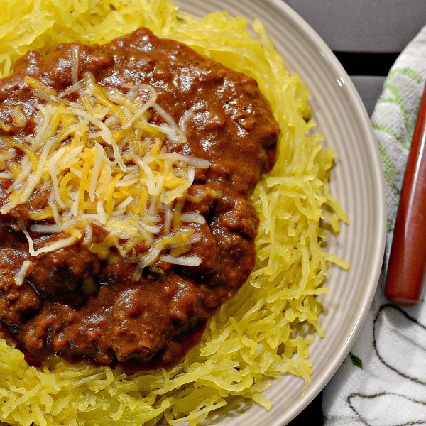 Instant Pot® Spaghetti Squash with Chili