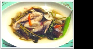 Sinigang na Bangus (Filipino Milkfish in Tamarind Broth)