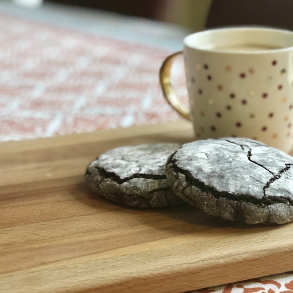 Vegan Chocolate Crinkle Cookies