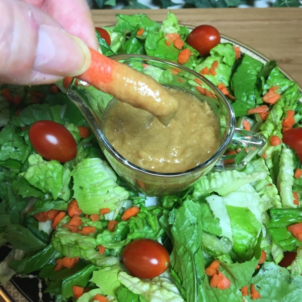 Maple Almond Butter Salad Dressing