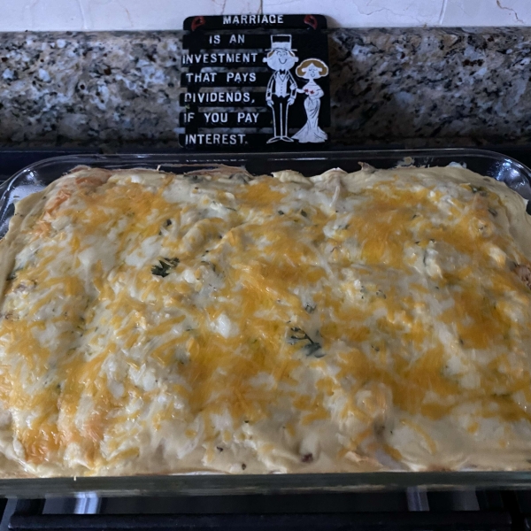 Low-Fat Sour Cream Chicken Enchiladas