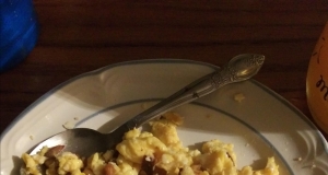 Scrambled Eggs with Wild Puffball Mushrooms