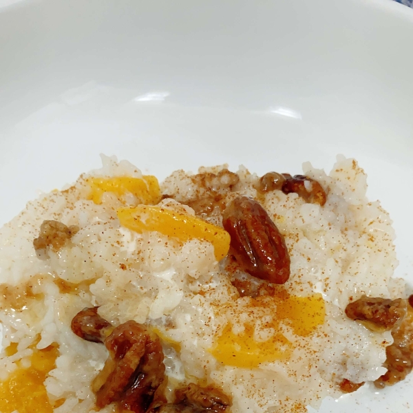 Peaches and Cream Breakfast Rice