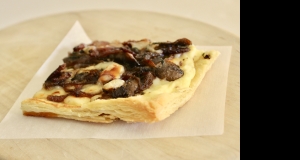 Savory Mushroom, Onion, and Bacon Puff Pastry Tart