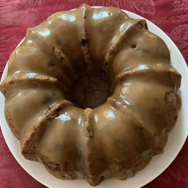 Apple Cake with Caramel Glaze