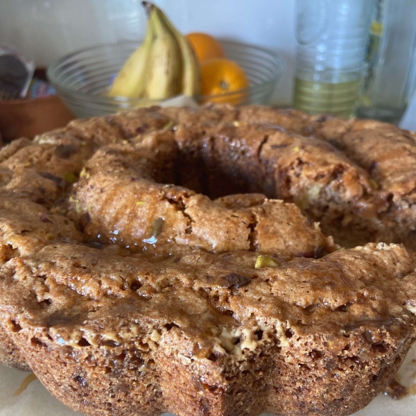 Apple Cake with Caramel Glaze