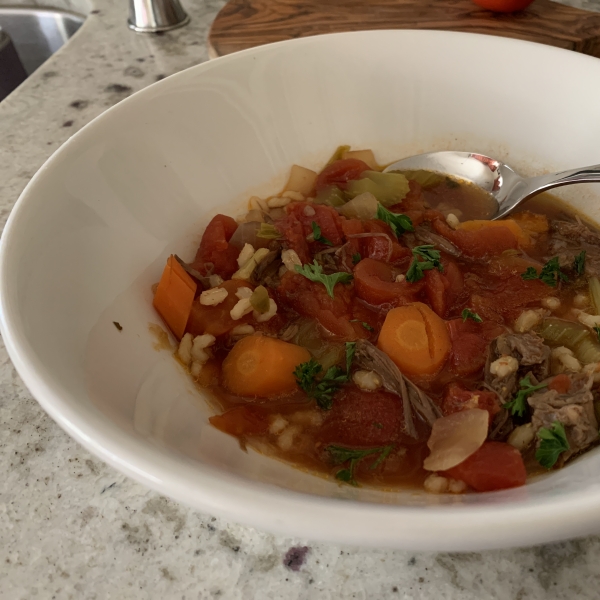 Beef Barley Vegetable Soup