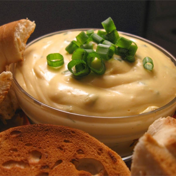 Cheesy Green Onion Bagel Dip