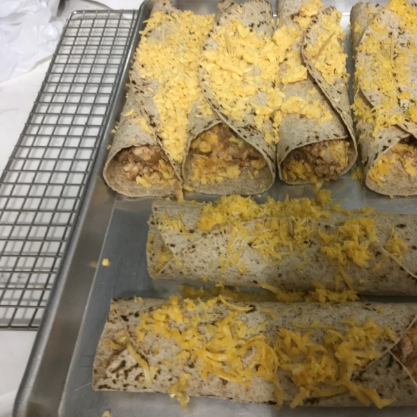 Picante Chicken Rice Burritos