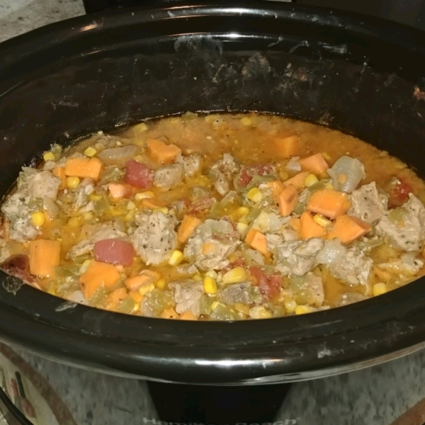 Slow Cooker Green Chile Stew