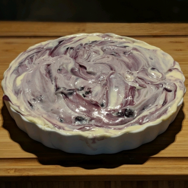 Blueberry and Banana Cream Cheese Pie