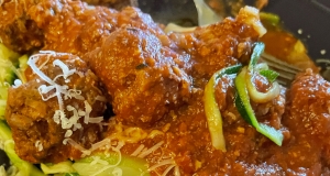 Simple Meatballs with Zoodles