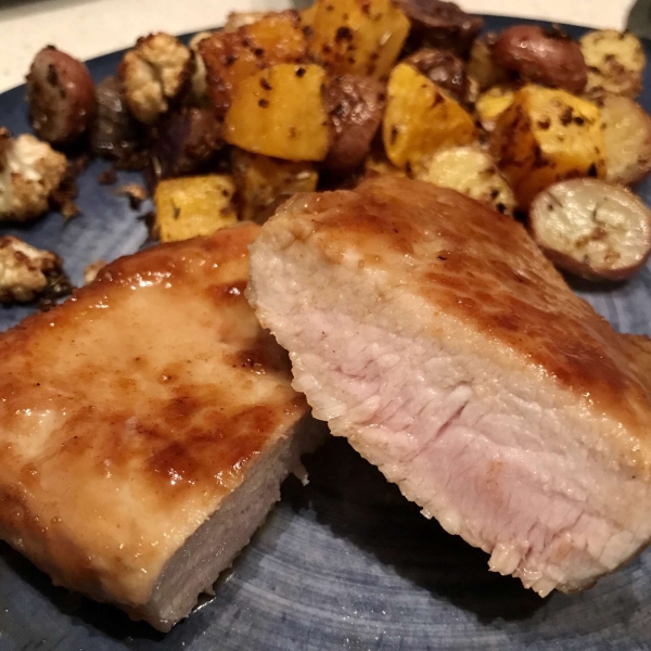 Sweet and Tangy Apple Pork Chops