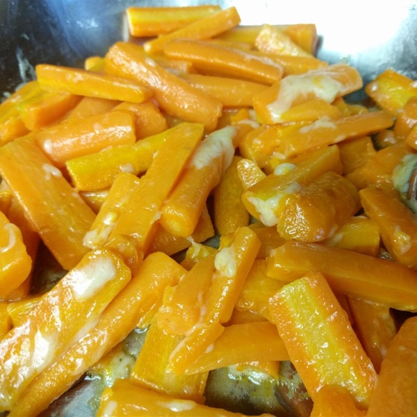 Parmesan Crusted Baby Carrots