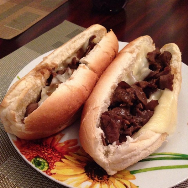 Dripping Roast Beef Sandwiches with Melted Provolone