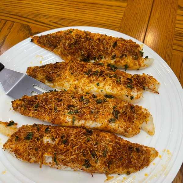 Parmesan Crusted Tilapia Fillets