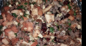 Sausage, Apple, and Cranberry Dressing