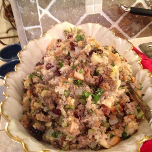 Sausage, Apple, and Cranberry Dressing