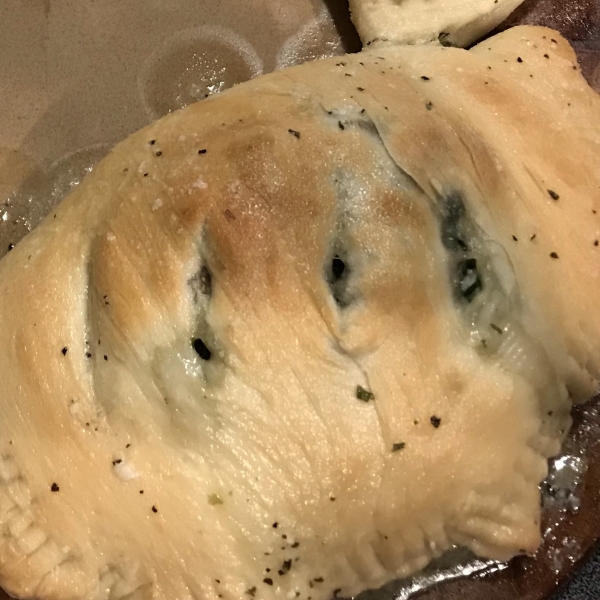 Sausage, Spinach and Ricotta Calzone