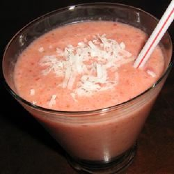 Strawberry Orange Coconut Smoothie