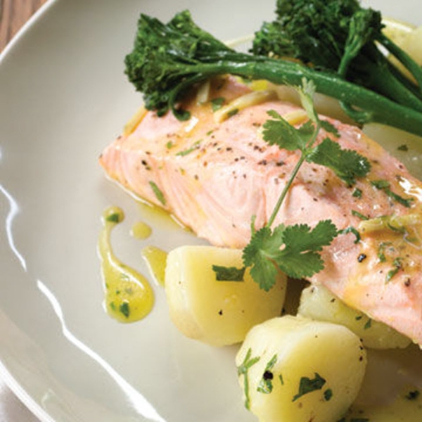 Citrus Salmon with New Potatoes