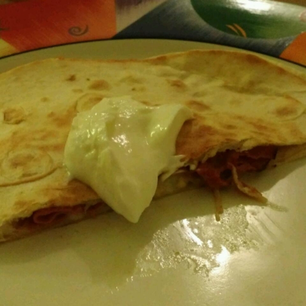 Southwestern Corned Beef Quesadillas!