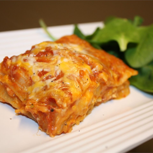 Chicken and Pumpkin Lasagna