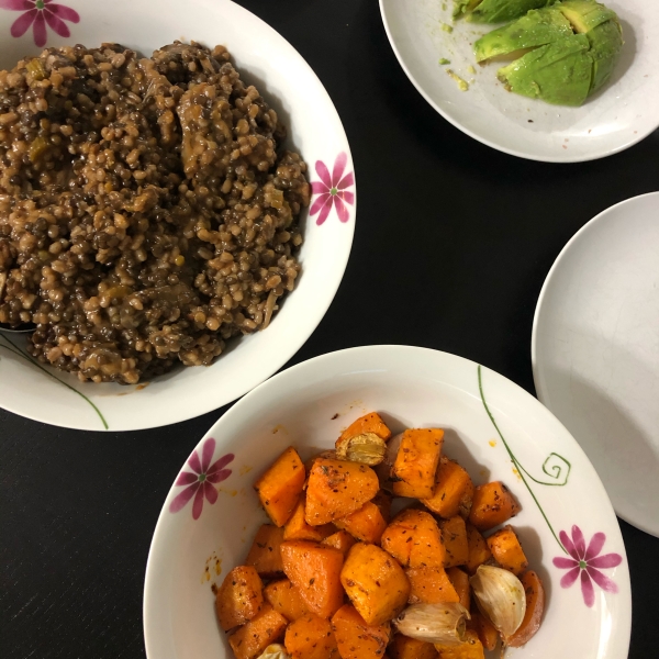 Barley and Mushrooms with Beans