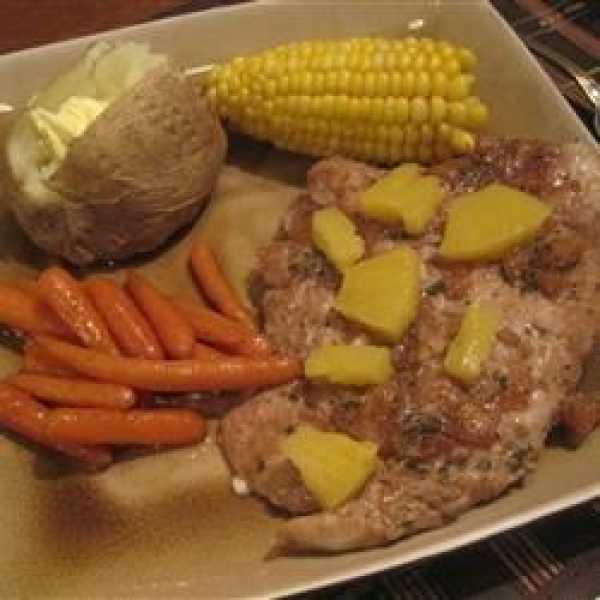 Marinated Pineapple Pork Chops